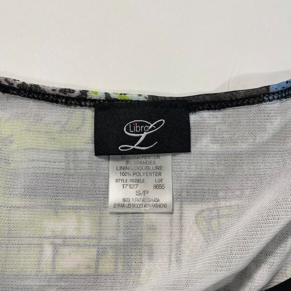 Y2K graphic mesh cowl neck tank top - Picture 3 of 3